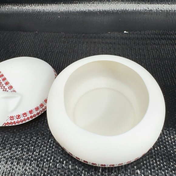 1980s Takahashi Ceramic Trinket Holder Smiling Sleeping Cat Jewelry Holder VTG - Picture 6 of 12